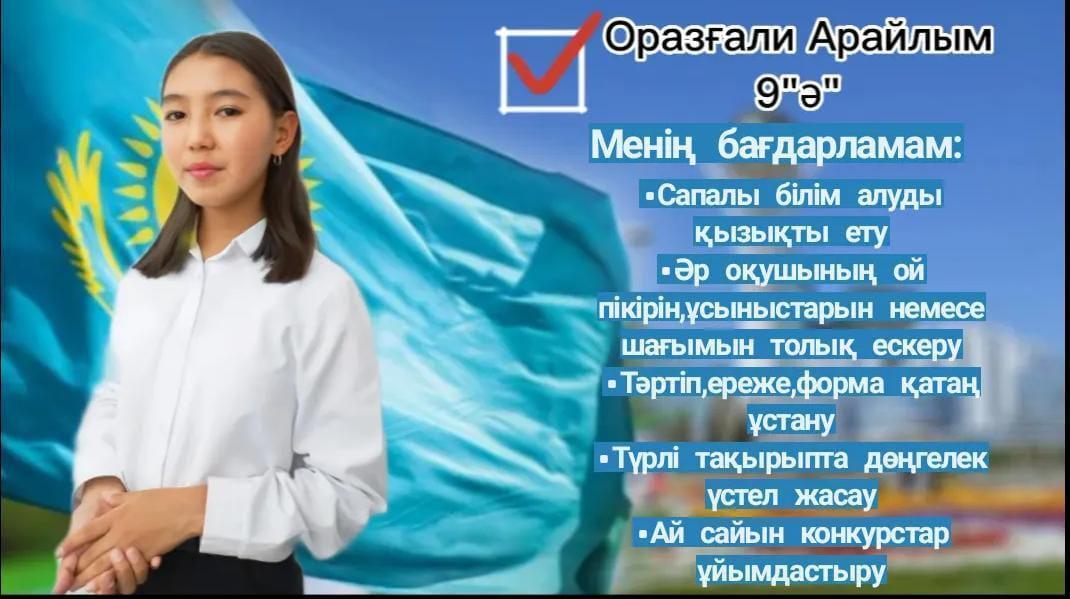 Мектеп президентіне үміткерлер