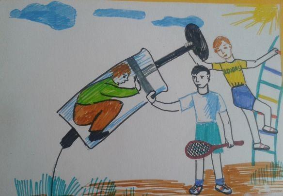 І.Есенберлин атындағы орта мектебінде Жас ұлан ұйымы салауатты өмір салтын ұстануға баулу мақсатында 5-8 сынып оқушылары арасында "Сіз есірткі туралы білесіз бе?"сурет көрмесі ұйымдастырылды .